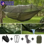 Camping Hammock Tent Mosquito Net Set 2 Person Outdoor Travel Double Hanging Bed