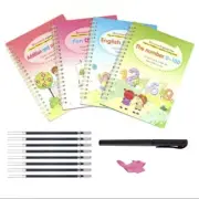 Kids Reusable Hand writting Tracing practice Book