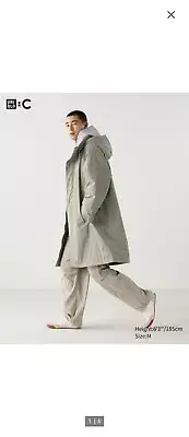 Uniqlo Hooded Coat Size Medium Color Khaki from Uniqlo USA