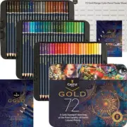 GoldenArt 72 Colored Pencils Set - Premium Quality Cores Stay Sharper, Resistant