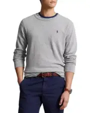Polo Ralph Lauren Jersey Pullover Crewneck Sweatshirt Grey L