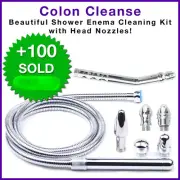 Metal Shower Cleansing Vaginal Anal Enema Colon Douche Enema System Colonic Set