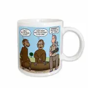 3dRose Dr. Jane Goodalls 50th anniversary at GDI - monkey business Mug