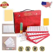 Portability Meets Professionalism: Mahjong Set with Large Tiles & Accessories