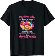 [VidiAmazing] Womens Scorpio Girl Lips October November Queen Birthday ds1978 T-Shirt