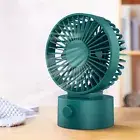 USB Desk Fan 3 Gears Adjustable Table Fan Rechargeable Quiet Mini Portable Fan