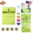Luxury 400TC Full Size Cotton Sheets - Hypoallergenic & Easy Care - Light Green