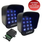 Universal Wireless Gate Keypad - APC Dual Entry and Exit Keypads with Receiver