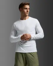 Aero Long Sleeve, 2XU, XXL, White/Silver Reflective, Male
