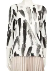 Paint Stoke Pattern Blouse