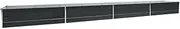 'vidaXL Raised Garden Bed - Designed with Galvanised Steel for Outdoor Gardening - Spacious Space for Plants, Vegetables, Herbs and Flowers - Anthracite