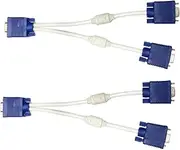 Vga Cable Splitter 1 to 2 Video Amplifier 0.3m Cable for Dual Monitor Adapter for LCD Tv Video Adapter