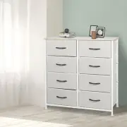 Levede Storage Cabinet Tower Chest Beige