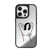 iPhone 16 Pro Mirror Case MagSafe Compatible Red Tits 2