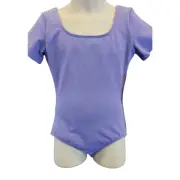 NWT Bloch dance gymnastics leotard lavander girls size 6 / 7 stretch purple NEW