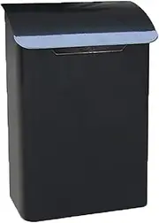 Mailboxes for Outside,Mailbox with Lock Galvanised Steel Lockable Weatherproof Drop Box Mailbox with Lock Large Capacity Home Decorative Office Business Parcel (Black)