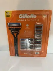 GILLETTE FUSION5 RAZOR BLADE CARTRIDGE 16 PACK, NEW SEALED, CARTRIDGES, SHAVING