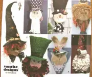 Holiday Door Decorations Sewing Pattern Easter St Patrick Simplicity 8935 Uncut