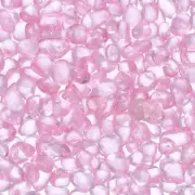 Glass Stones 907g/2 lbs Glass Pebbles Marbles Beads Gem Stone(5-9 MM Light Pink)