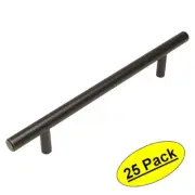 *25 Pack* Slim 3/8" Diameter Cosmas Oil Rubbed Bronze Euro Bar Pull 404-4ORB