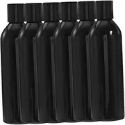 Veemoon 250ml Dispenser Bottle Set of 6 - Refillable Plastic Travel Containers with Press Type Lid for Shampoo and Lotion - White Bottles for Easy Use and Storage