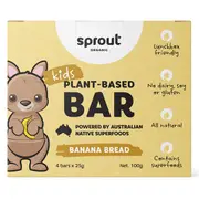Sprout Organic Kids Plant Based Banana Bread Bars 4 Pack