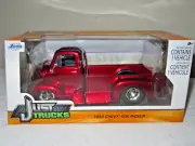 1952 CHEVY COE PU CANDY RED 1:24 JADA OPENING DOORS & TAILGATE AWESOME WHEELS
