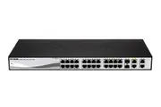D-Link 24 Port Gigabit + 4 Port SFP WebSmart Switch (DGS-1210-28)