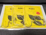 3 NJ Hand Tied English Hook Hi-Lo w/ Snap Fluke/Summer Flounder Rigs