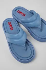 Pelotas Flota Blue Leather Flip-Flop for Women