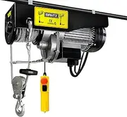 Electric Hoist Winch 500KG 1000KG Cable 20M Rope Tool Remote Chain Lifting