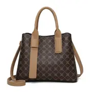 GGP Brown Retro Fashion Handbag Elegant Tote With Large Capacity For Work And Daily Use