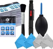 CamKix Professional Camera Cleaning Kit for DSLR Cameras- Canon, Nikon, Pentax, Sony - Cleaning Tools and Accessories (Camera Cleaning Kit, with 50x Wet Lens Cleaning Tisseus)