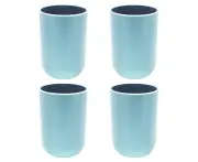 Bathroom Toothbrush Cup, Plastic Toothbrush Holder, Reusable Drinking Cup, Multifunctional Tumbler Cup Light blue