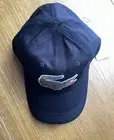 BNWT Lacoste Adjustable Cotton Twill Cap Strap Black Guaranteed Original