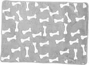 HANABASS Coral Fleece Dog Blanket Comfortable Puppy Throw for Sofa Versatile Cat Blanket Lightweight Washable for Dogs and Cats Grey