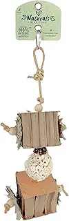 Avian Care Naturals Shredder Smasher Bird Toy, 39cm – 100% Natural Hanging Chew & Foraging Toy with Palm, Vine & Wood, for All Birds, Eco-Friendly
