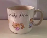 RARE Vintage1988 HALLMARK Baby Bear Keepsake Mug Cup