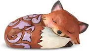 Enesco Jim Shore Heartwood Creek Fox Sleeping Miniature Figurine, 1.625 Inch, Multicolor