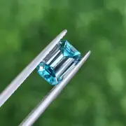 Natural Zircon 2.26 cts, Blue, Octagon-shaped, Precision Cut