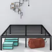 Metal Bed Frame Double Quick Lock Mattress Base Platform - Zinus Van