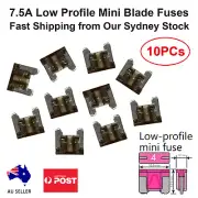 10-Pack 7.5A Low Profile Mini Blade Fuses Brown Truck Auto Fuses 7.5 Amp Fuse AU