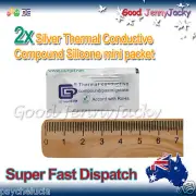 2x Silver Thermal Conductive Compound Silicone Grease Paste mini pack -> CPU GPU