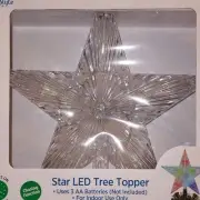 Christmas Tree Star L.E.D Light, 9 Inch, Timed Christmas Tree Topper!