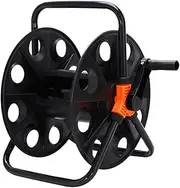 B Baosity Garden Hose Reel Cart Water Hose Holder Gardening Tool Hose Organizer Pipe Storage Rack for Plant Watering Outdoor Cleaning