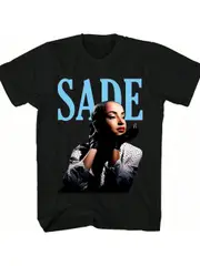 Sade Tshirt Mens Vintage Poster Shirt Graphic Tee Shirts For Men Women Concert T Shirts Black Style 201 S