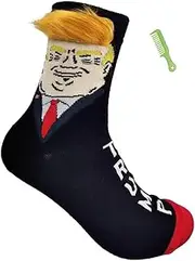 [XINGMD] Funny Socks Trump Socks with Hair Trump Hair Socks Neck Compression Socks As Did As Socks for Hike Socks Gift