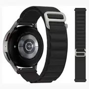 Black Alpine Loop Samsung Galaxy Watch 7 6 5 4 Classic 44 47 40mm Strap Band Bands