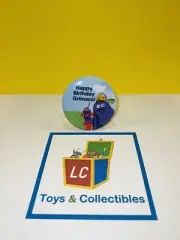 McDonald's - Happy Birthday Grimace Employee Button Pin - McDonalds Name Tag
