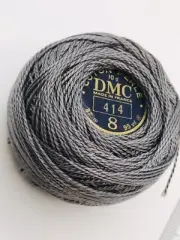 Gray Beading Cord Cotton Perle DMC-414 1 Roll 8 Yards